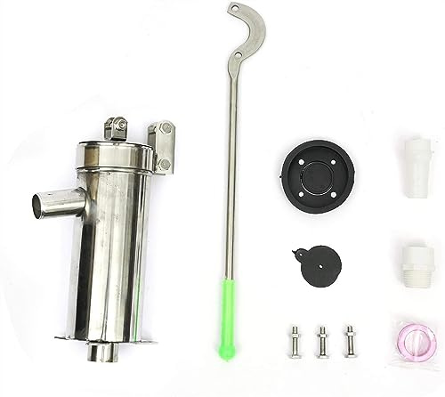 Pompa Manuale per Acqua, Pompa per Pozzi, Pompa per acque Profonde, Pompa di aspirazione in Acciaio Inossidabile SU202, pressa Portatile da 32 mm per Sollevamento di Giardini Domestici e Cor