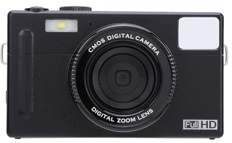 Videocamera retrò 1080P HD con zoom 16X e schermo IPS da 3 pollici, USB C portatile 48 MP 20 filtri