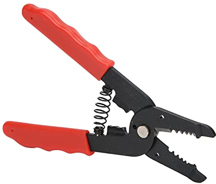 Ejoyous Pelacables, Pelacables Multifuncional de Acero para Herramientas de 0,9 a 6 mm², Mordazas de Múltiples Hojas, Resorte de Retorno, Agarre Cómodo para Usuarios de Mantenimiento de Reparaciones