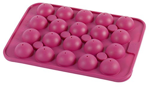 Birkmann, CakePop Baker, Silikonform für 20 CakePops mit je Ø 3,5 cm, mit Lolli-Sticks und Rezepten, 250697