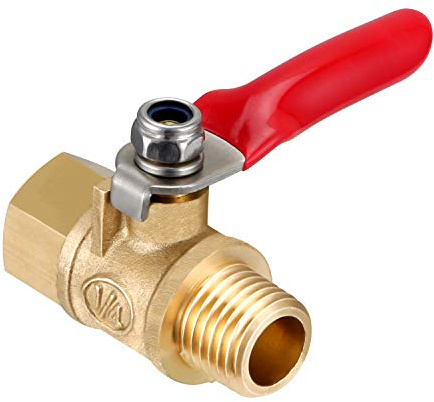 1/4 Inch Ball Valve NPT Air Compressor Brass Valve Female Male Shut Off Small