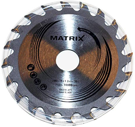 MATRIX Sägeblatt 85 x 15 x 1,2mm (Ersatzsägeblatt für Akku Handkreissäge AKCS 12V Li)