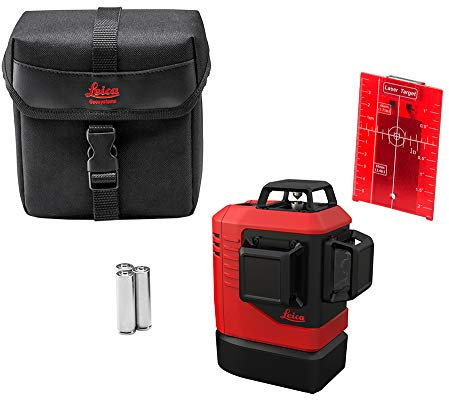 Leica Lino L6Rs – 3x360 Grad Linienlaser in Tasche (roter Laser, Arbeitsbereich: 25 m)