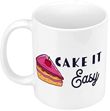 Fabulous Mug Céramique Cake it Easy Pun Food Dessert Cake