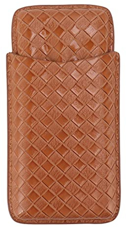Tenedor de Cigarro de Cuero, Estuche de Cigarro Portátil Transpirable Impermeable para Oficina (aurantium)
