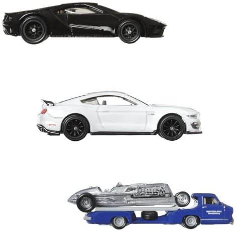 Hot Wheels Collector Sammlerfahrzeug Set Premium Rally Legenden für Kinder ab 3 Jahren, GMH39-986R, Mehrfarbig