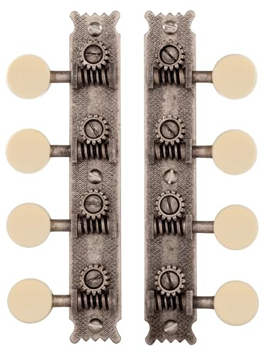 Golden Age Accordeurs de restauration pour mandoline de style A, boutons en nickel et crème