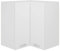 Gecheer Eckhängeschrank Hängeschrank Aufbewahrungsschrank Küchenschrank Einbauküchenschrank Küchenzeile Küchenmöbel Oberschrank Wandhängeschrank Wandschrank Weiß 57x57x60 cm Holzwerkstoff