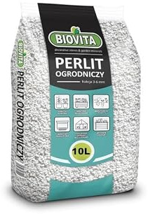 BirnePower Perlite Horticole 10L BIOV, Substrat de Culture pour Allègement du Sol et Drainage, Amendement Terreau, Rétention d'eau, Granulométrie 2-6mm