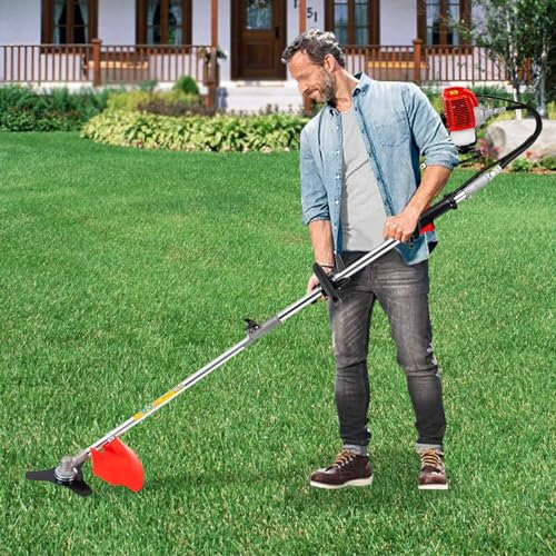 Cortasetos de gasolina de 52 cc, desbrozadora de gasolina de 2 tiempos, 4 en 1, sistema de encendido CDI con barra de extensión