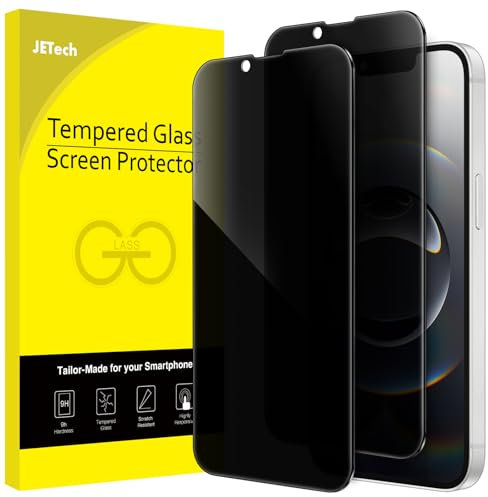 JETech Privacy Pellicola Protettiva Copertura Totale per iPhone 16e 6,1 Pollici 2025, Anti-Spia Vetro Temperato Film, Protezione da Bordo a Bordo Compatibile con Cover, Pacco da 2