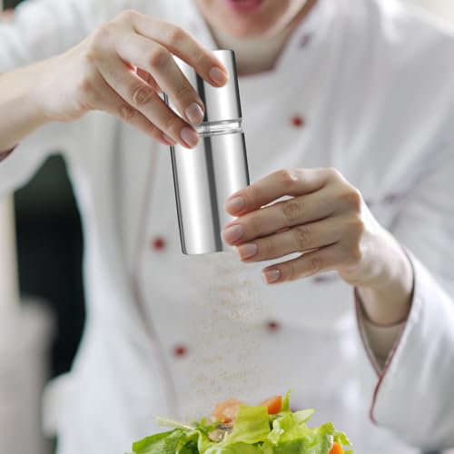 Molinillo manual de nuez moscada de acero inoxidable con contenedor de almacenamiento, ergonómico y ajustable, molinillo manual extra afilado para el hogar, cocina, restaurante