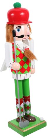Alipis Décoration de Noël Nutcracker Thème Golf Casse Noisette Sportif pour Intérieur Ornement Table Hiver Original et Élégant