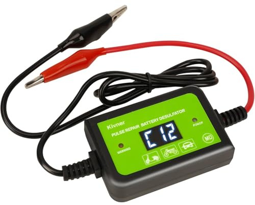 Pulsante per batteria da 12 V/24 V/36 V/48 V, rigeneratore e desolfatatore per auto, moto, camper e sistemi solari fino a 200 Ah, prolunga la durata (modello KVN-BTF48-70)