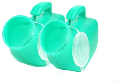 MRVAKDYDI Urinoir Portable pour Toilettes, Récipient de Collecte d'urine Portable Bouteille d'urine Verte 1200 ML Lot de 2