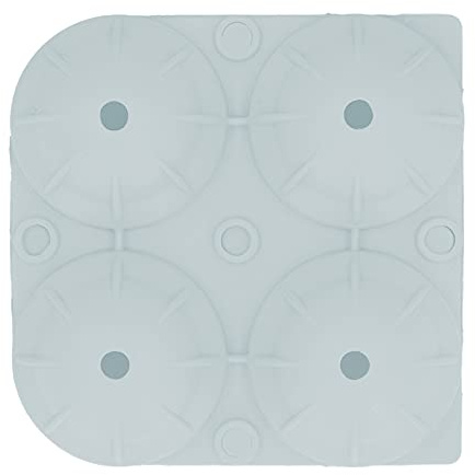 Stampo per sfere di ghiaccio in silicone 4 griglie Vassoio per macchina per il ghiaccio per la di casa Bar Ristorante Adatto per alimenti Lavabile in lavastoviglie 12x12x5 cm (Verde)