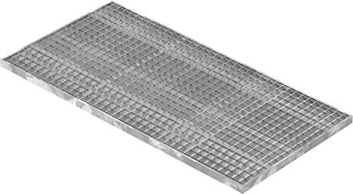 Fenau - 590 x 1190 x 30 mm - Gitterrost, MW: 30/30 mm, verzinkt, Rost für Zarge: 600 x 1200 x 33 mm, Bau-Normrost für Lichtschacht