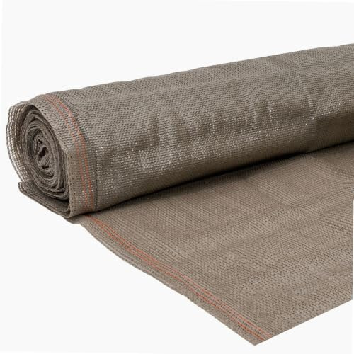 Brise vue jardin - Brise vue occultant - Rouleau Brise vue - WerkaPro 10822 - Brise Vue Renforcé Taupe - Tissage renforcé de 150gr/m2 - Rouleau de 1 m x 10 m - En polyéthylène | Usage jardin et terrasse, balcon, extérieur, opacité 85%, installation facile, taille 1 x 10 m, robuste et léger