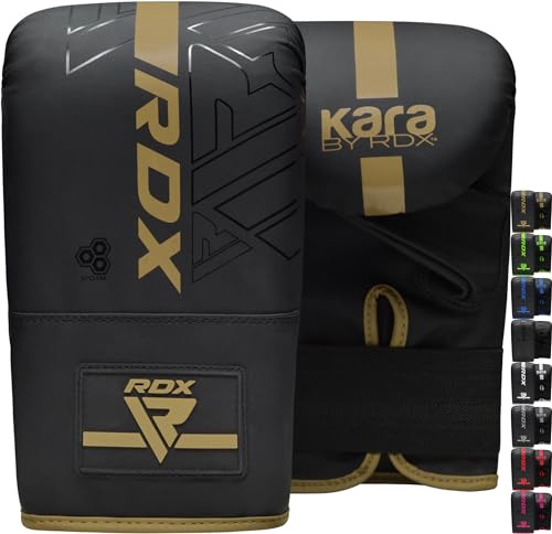 RDX Guantes de Boxeo para Entrenamiento Puñetazos, Maya Hide Cuero Kara Mitones para Saco Boxeo, Kick Boxing, Sparring, Muay Thai, Artes Marciales, MMA, Guantillas para Combate Training, Manoplas