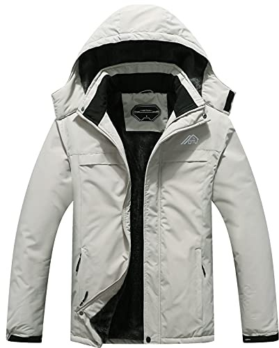 OTU Men's Waterproof Ski Jacket Snowboarding Windbreaker Warm Winter Hooded Mountain Snow Coat