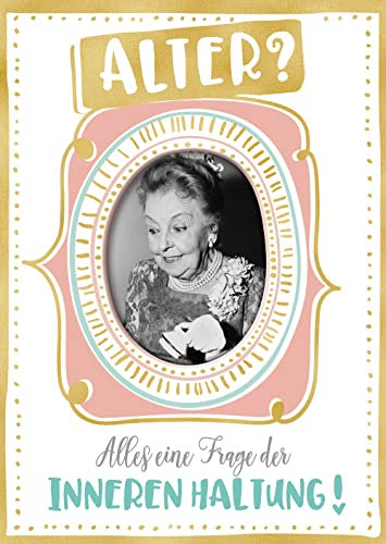 bentino MUSIK Geburtstagskarte Lust am Leben, lustige Glückwunschkarte zum Geburtstag für alle junggebliebenen Damen dieser Welt