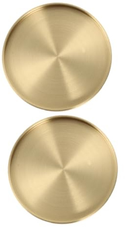 Garneck Becher- Untersetzer 2 Stücke Messing Coaster Runde Getr?nke Untersetzer W?rmed?mmung Tee Tassen Pads Hot Teller Pad Tisch Matte Für Esszimmer Küche Tee Couchtisch Goldene Hot Pot Coaster