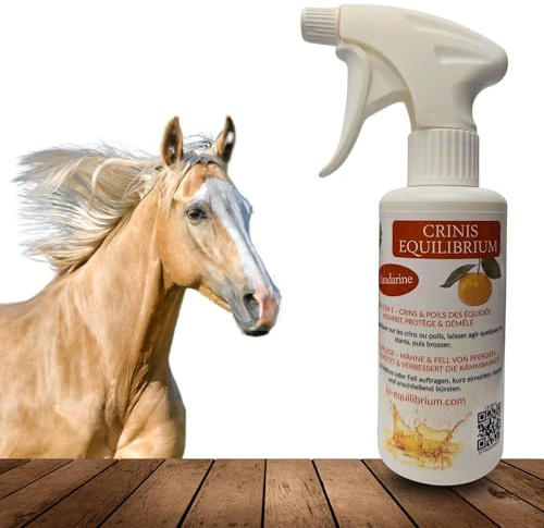 CRINIS EQUILIBRIUM - Spray démêlant naturel aux agrumes pour chevaux - Brillance et force pour les crins /crinière du cheval
