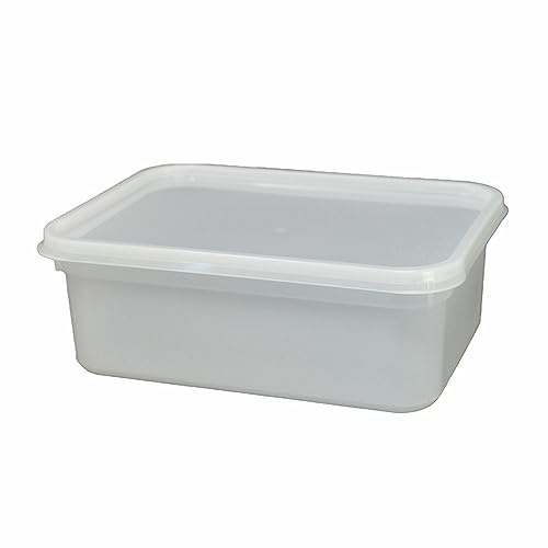We Can Source It Ltd – 1L Reusable Ice Cream & Food Storage Containers with Lids – Stackable, Airtight, Freezer & Dishwasher Safe – Perfect for Meal Prep, Kitchen Organization – Pack of 40