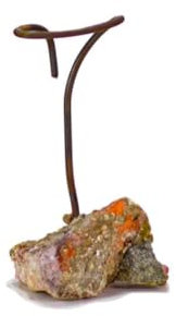 Soporte Oxidado con Base de Piedra PIE509-O (25 x 20cm) (22 x 15cm) (18 x 12cm) (22 x 15 cm)