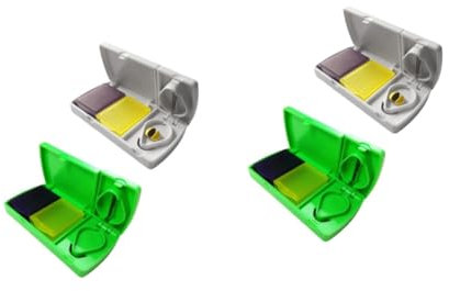 SOLUSTRE 4stücke Medikamenten Teiler Kreative Kunststoff Tablettenschneider Für Erwachsene Mädchen Und Senioren Farbe Zufällig Praktische Pillenbox Für Einfache Dosierung Und