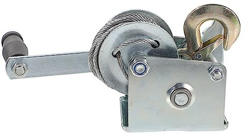 Polipasto de cadena eléctrico Cabrestante pequeño de 500 Lb, Mini remolque de mano for el hogar, trinquete de 18x13cm, barco de 500lb, Metal for coches, mejoras for el hogar, manejo de carga para remo
