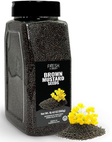 Fresh Finest Brown Mustard Seeds Whole - 550G (19.40oz)