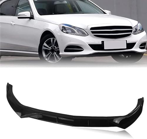 Car Frontspoiler für Mercedes Benz W212 Berline 2014 2015 2016,Spoiler Frontschürze Lip Spoiler Diffusor Splitter,Wasserdicht, Verschleißfest, ABS Frontspoiler Body Kit