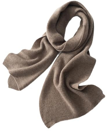 Unisex Kaschmirschal Schal Kaschmir Strickschals, Braun Grau, One size