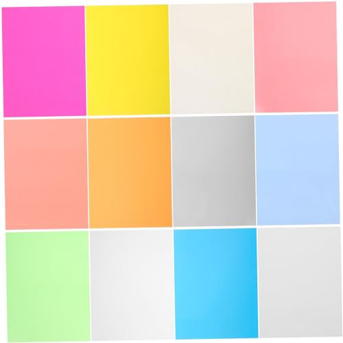 ifundom 12 Blatt Schrumpfpapier Handgefertigtes Material DIY Material DIY Herstellungsbedarf DIY Bastelbedarf Kindergarten DIY Versorgungsmaterial Schrumpfbares Kunsthandwerk