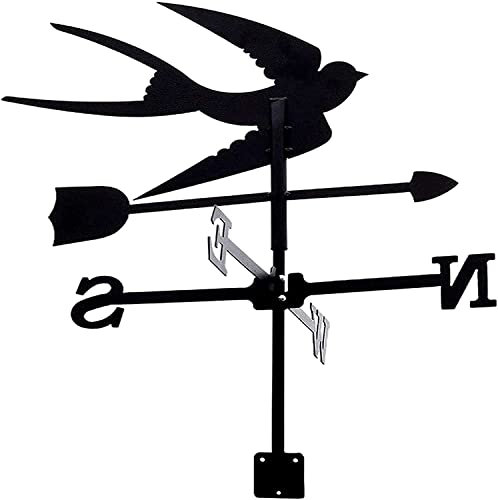 RKYRRKI Girouette, girouette Hirondelle girouette en métal girouette rétro girouette Jardin Patio Cour Ornement décoration girouette