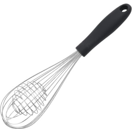 MCLIUJIA Egg Beater Kitchen Handle With Winding Wire Whisk Household Commercial Kitchen Mixer Cake Baking Tool Whisk Cooking Utensil(7.2x30cm)