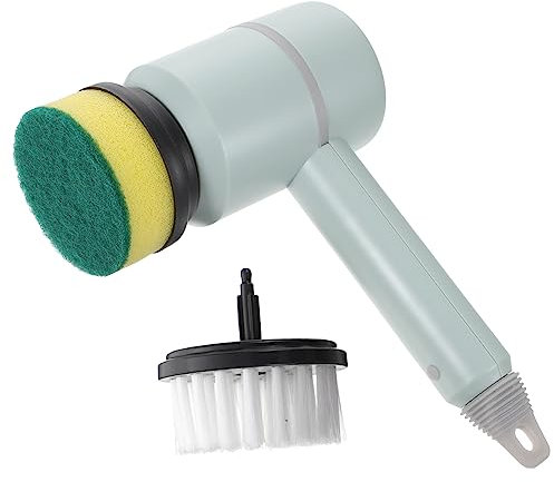 Healeved Electric Cleaning Brush Handheld for Kitchen Sink Dishwasher Cordless Replaceable Brush Heads for Oven Grout Cleaning