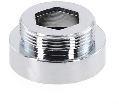 Allthingstore Wasserhahn-Luftsprudler aus Messing, Außengewinde, Küchenarmatur, wassersparender Adapter, Multi-Gewinde, Gartenschlauch für Stecker auf Buchse (Innengewinde 26 mm - 22 mm)