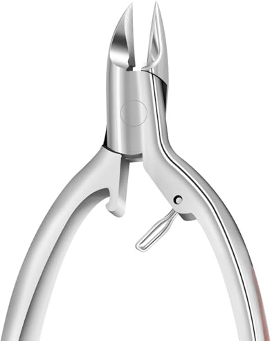 Präzision Nagelschere für Tief Eingewachsene Fußnägel, Profi Edelstahl Nagelzangen Nagelknipser für Dicke Fussnägel und Fingernägel