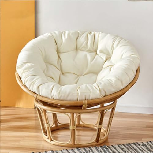FZKun Coussin de chaise suspendue - Coussin de siège rond et épais de style nid douillet, oreiller doux et de soutien pour chaises Papasan, hamac Radar, chaises œuf, usage intérieur/extérieur, balcon