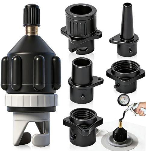Liekadijiae Boot Luftpumpe Ventil Adapter, Sup Pumpenadapter Schlauchboot Ventil Adapter,SUP Ventil Adapter Aufblasbarer Adapter,Luftpumpen Luftventil Adapter Ventiladapter,für Aufblasbares Ruderboot