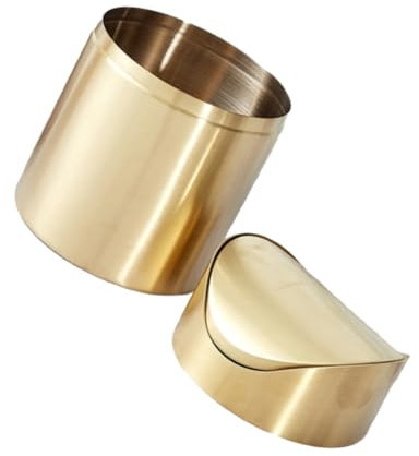 Hemobllo Cestino Per Auto Con Coperchio Pressione Piccolo Contenitore Per Rifiuti Da Banco Per Camera Da Letto Ufficio Cucina Bidone Della Spazzatura