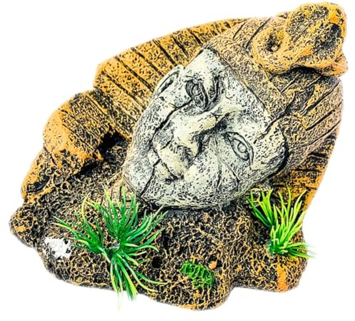 UPKOCH Ägyptische Figur Aquarium Deko Versteck Resin Höhle Fisch Tank Landschaft Ornament Versteck für Garnelen Welse Aquarien Dekoration
