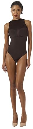Wolford Bustier String Body For Women Sleeveless Seamless Bodysuit With Straight Neckline And Sheer Corset Inspired Design dark wood Brown Medium