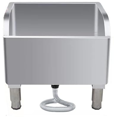 JKJZSALJ Floor Mop Sink,Stainless Steel Freestanding Utility Tub - Versatile Mop Sink & Slop Sink For Laundry Room, Workshop, Kitchen, Bathroom - Compact 17.7X16.1X21.6 Laundry Sink,23.6