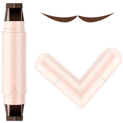 Tampons pour eye-liners – Crayon à pochoirs pour eye-liners rotatifs, 1,05 ml + 1,05 ml, outil de stylo multifonctionnel longue durée, liquide anti-boue et à séchage rapide pour le maquillage, la beau