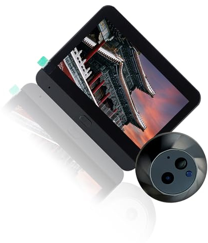 KIXZSAZ Peephole Door Camera With 1080P HD Camera Waterproof Electronic Doorman With Wi Fi Peephole In Door With