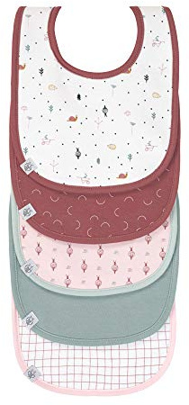 Lässig Bébé bibs ensemble (5 pcs) velcro coton imperméable/Value Pack Bib Garden Explorer Schnecke