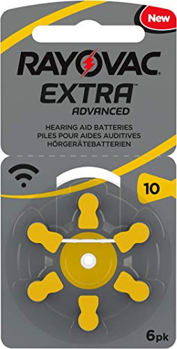 60 Rayovac Extra Advanced Nr 10 H??rger??tebatterie Zinc Air (P10 PR70 ZL4) mit 2 St??ck LUXTOR?? Reinigungst??Cher f??r H??rger??te und Otoplastiken